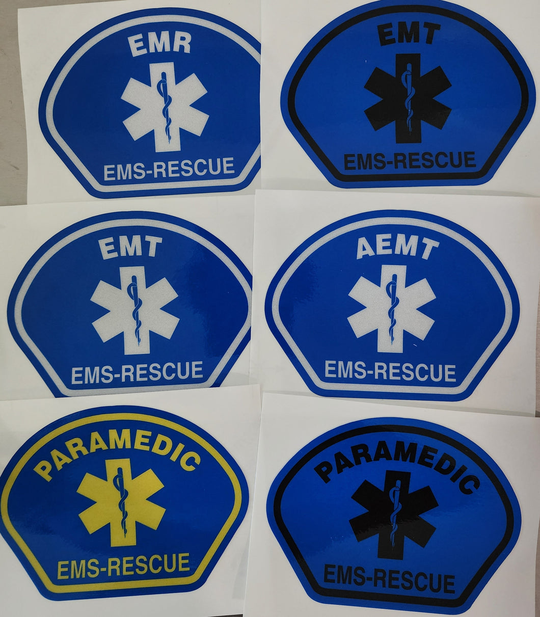 Misc, Helmet front Stickers EMS