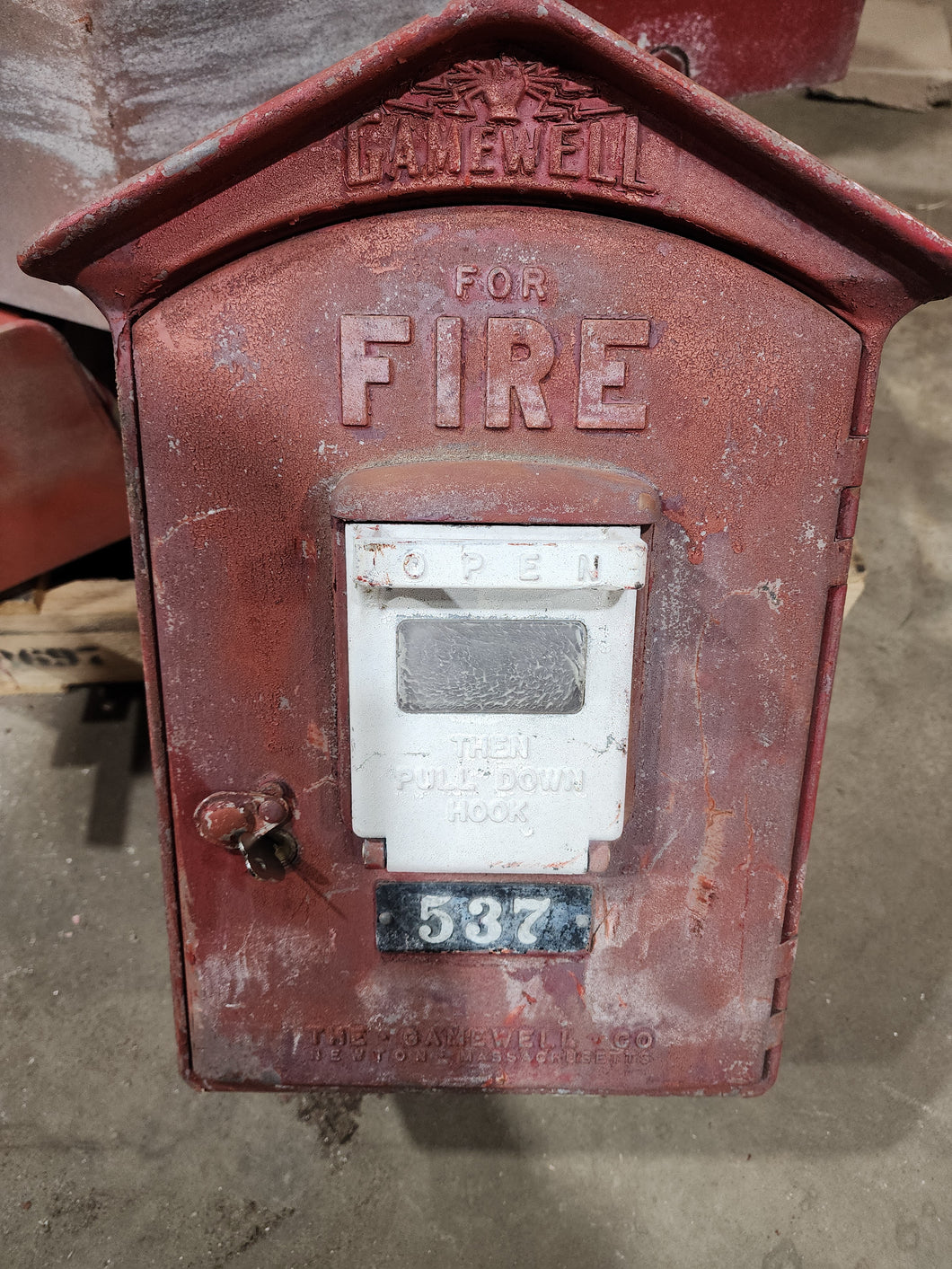 USED, Gamewell Fire Alarm Box. Antique