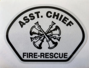 Misc, Helmet badge Stickers fire