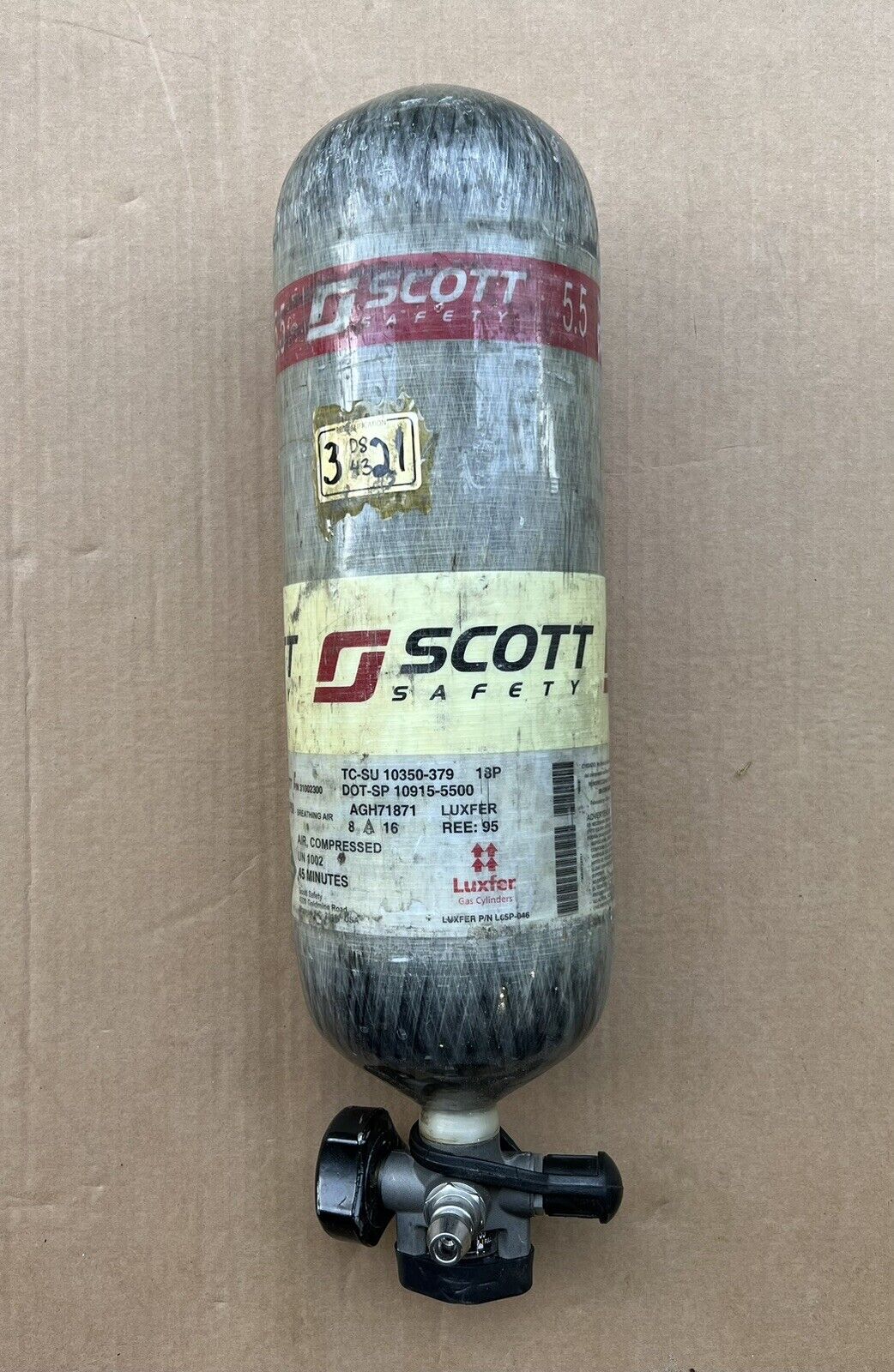 USED: Scott 5.5 cylinder, 45min 2013